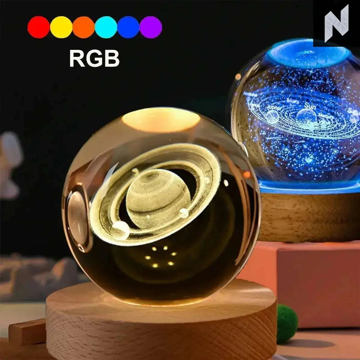 3D Moon lamp Novo Style Lamp