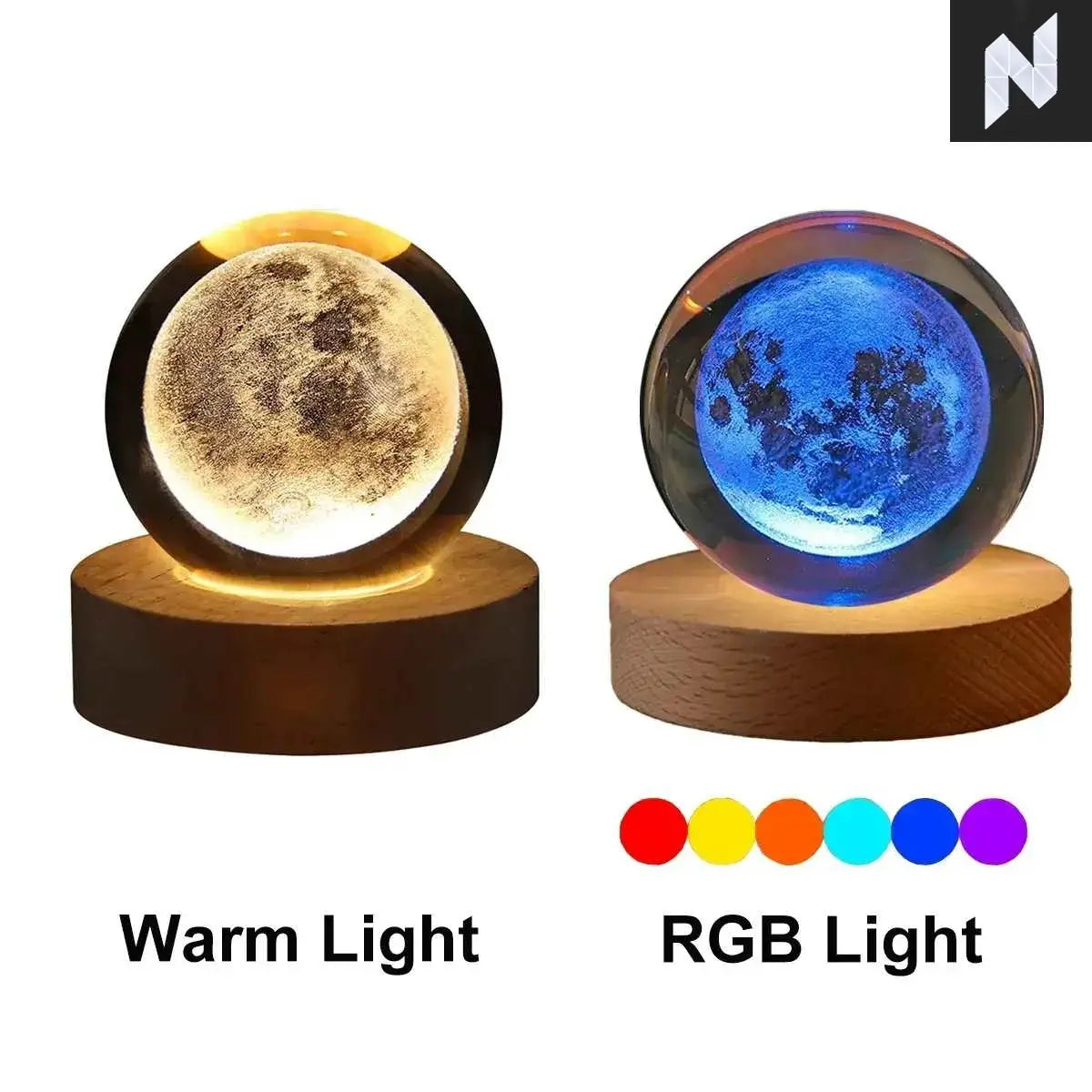 3D Moon lamp Novo Style Lamp