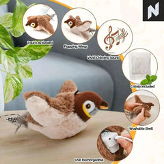 Chirp & Flap: The Rechargeable Bird Toy Novo Style Pet Toys