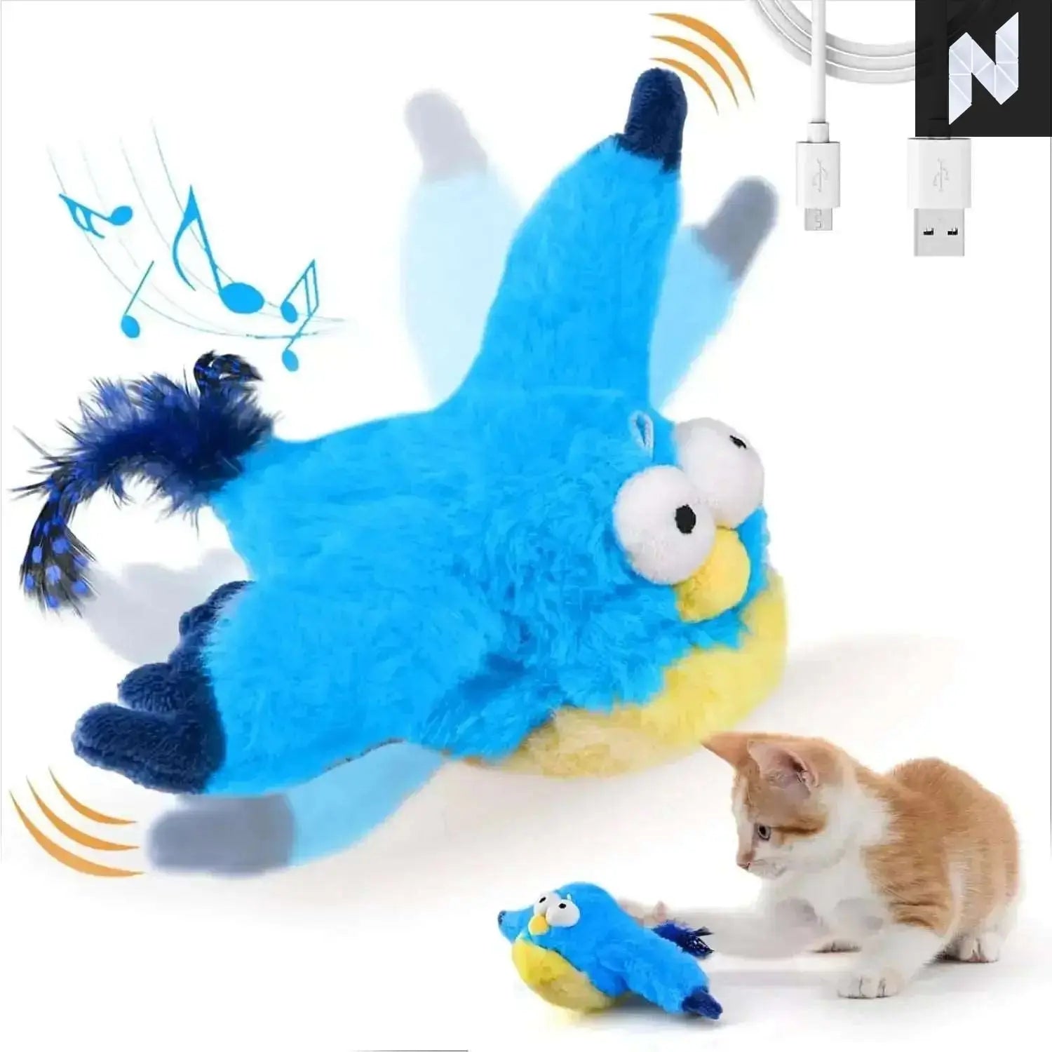 Chirp & Flap: The Rechargeable Bird Toy Novo Style Pet Toys