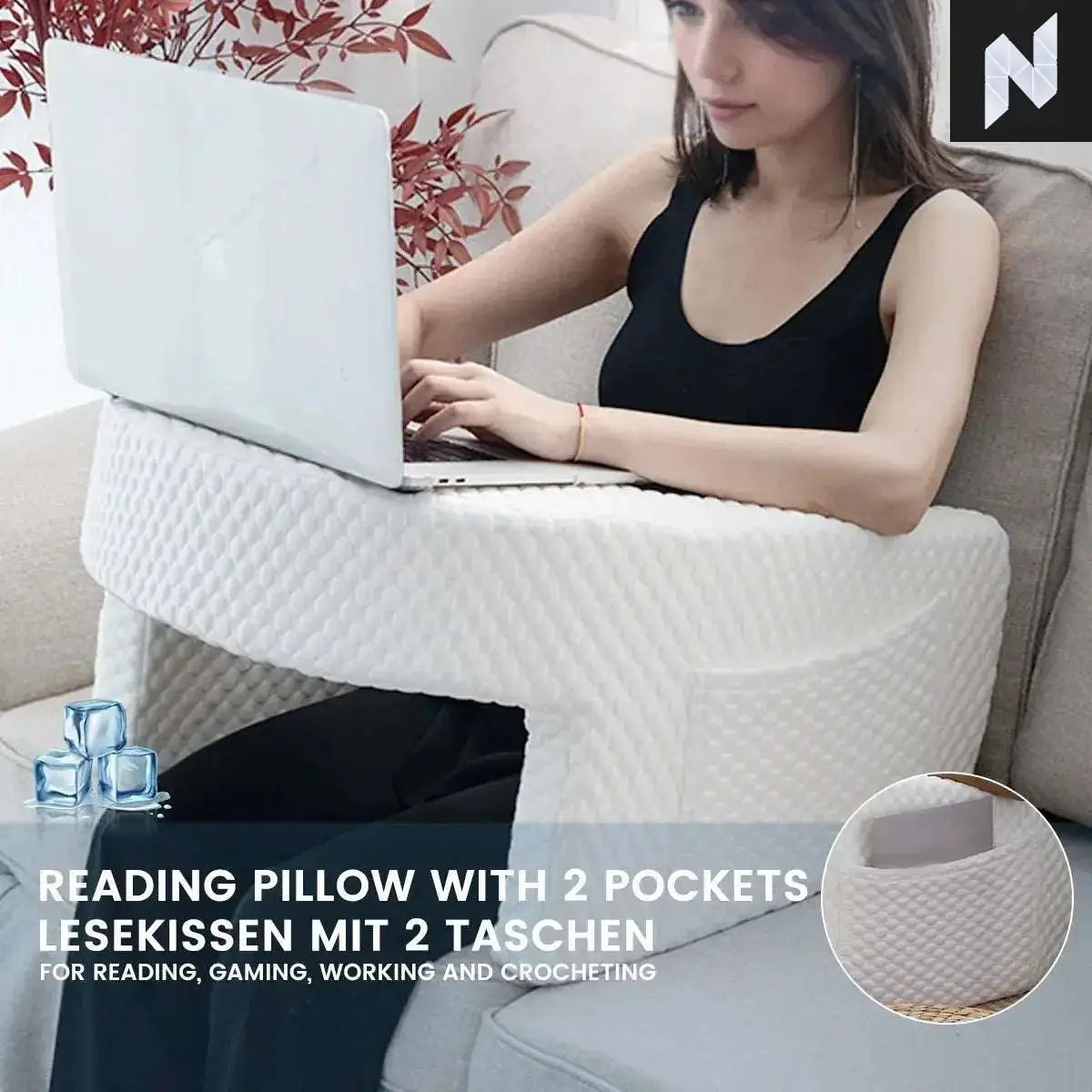 ComfortPlus Ergonomic Lap Desk – Gaming & Reading Made Easy! Novo Style Lap Desk