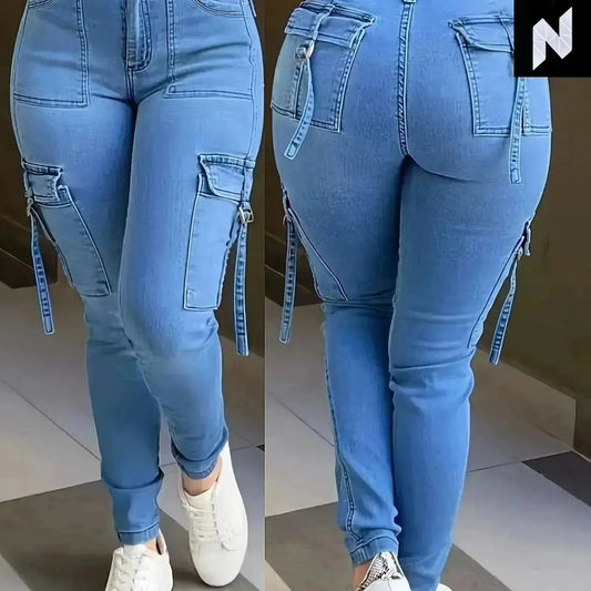 Comfy Stretchy Casual Skinny Jeans, Stylish & Slim Fit Denim Pants, Women's Denim Jeans & Clothing - Novo Style - Fashionable