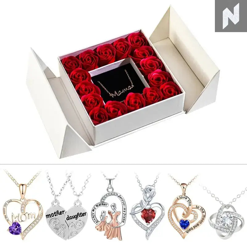 Eternal Rose Necklace & Pendant – A Gift of Timeless Beauty Novo Style Necklace & Pendant