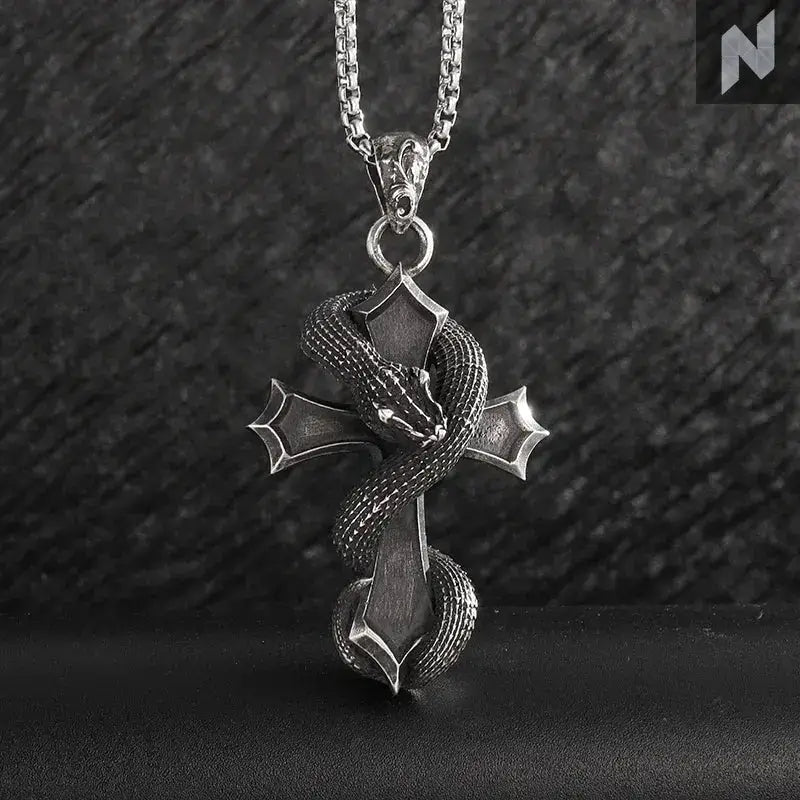 Guardian Angel Wings Cross Pendant Necklace Novo Style Necklace & Pendant