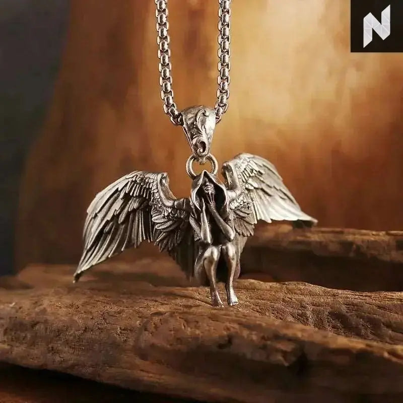 Guardian Angel Wings Cross Pendant Necklace Novo Style Necklace & Pendant