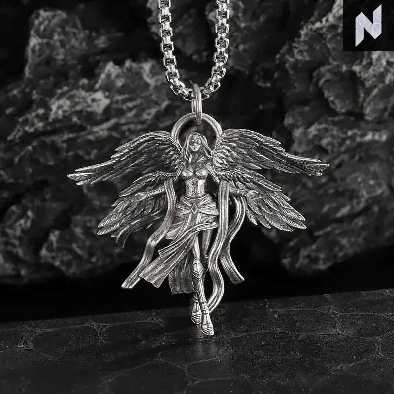 Guardian Angel Wings Cross Pendant Necklace Novo Style Necklace & Pendant