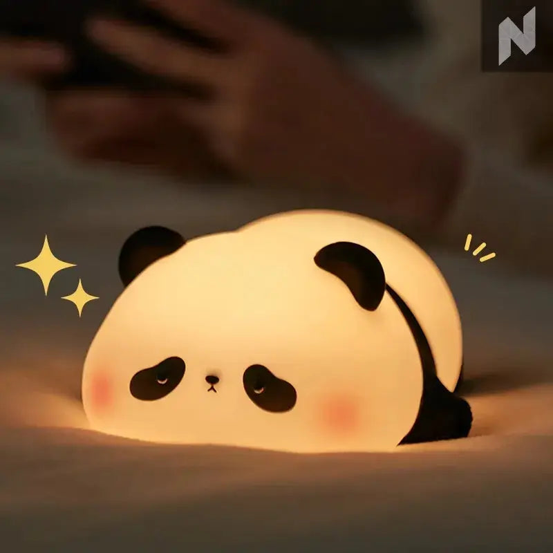 Lazy panda lamp Novo Style Night Lights & Ambient Lightin