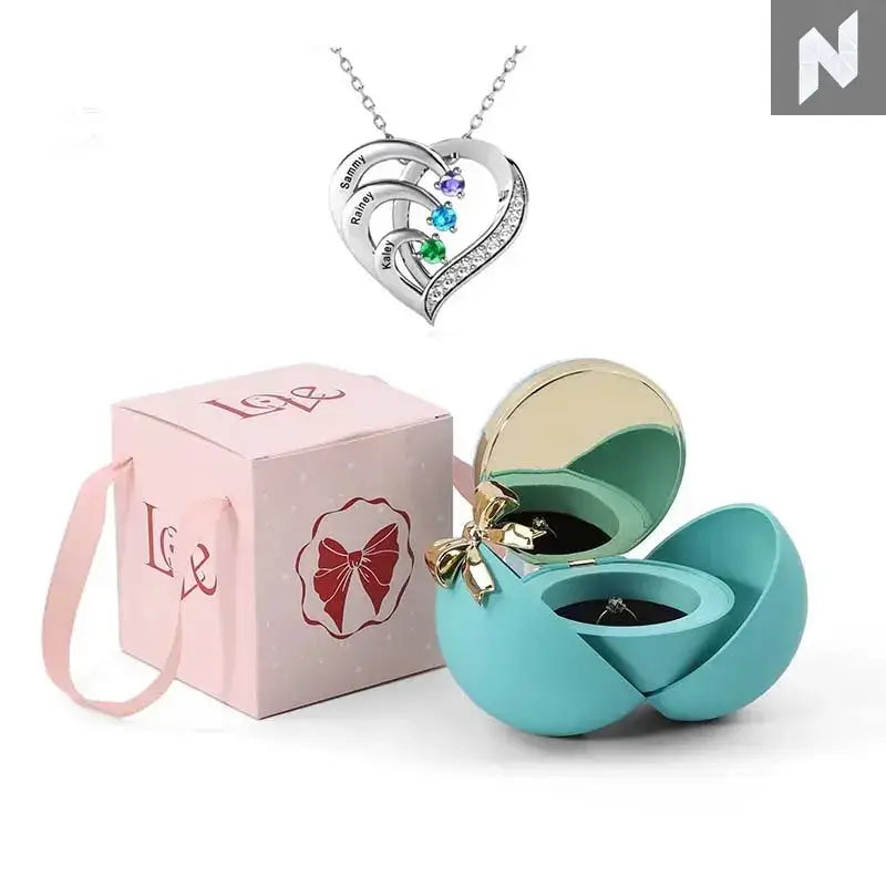 Luxury Rose Flower Ring Box – Make Your Proposal Unforgettable Novo Style Rings