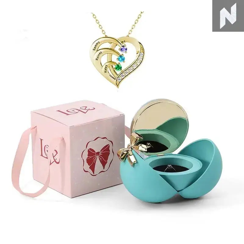 Luxury Rose Flower Ring Box – Make Your Proposal Unforgettable Novo Style Rings