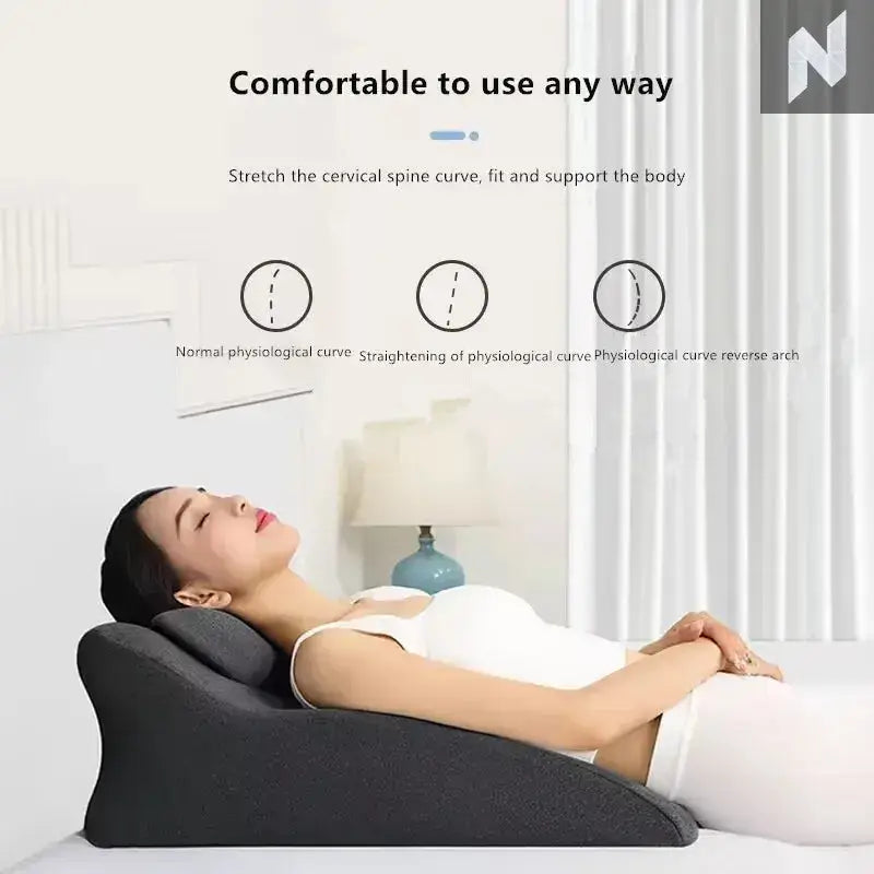 Multifunctional Memory Foam Wedge Pillow – Ergonomic Comfort for Rest, Reading & Recovery Novo Style Pillow