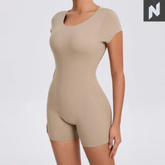 Open Back Yoga Bodysuit - Tight Fit Amor Jewelry Store Store