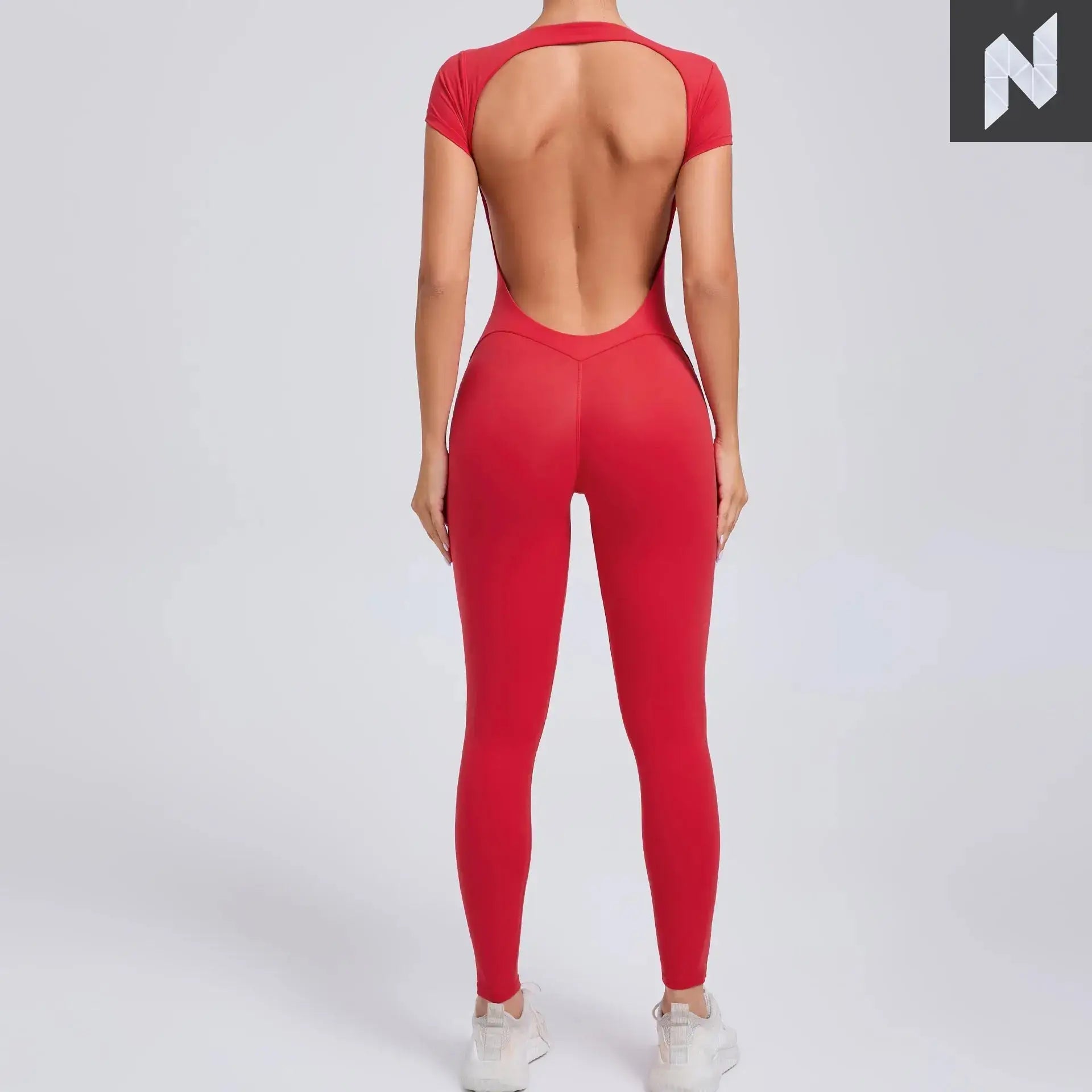 Open Back Yoga Bodysuit - Tight Fit Amor Jewelry Store Store