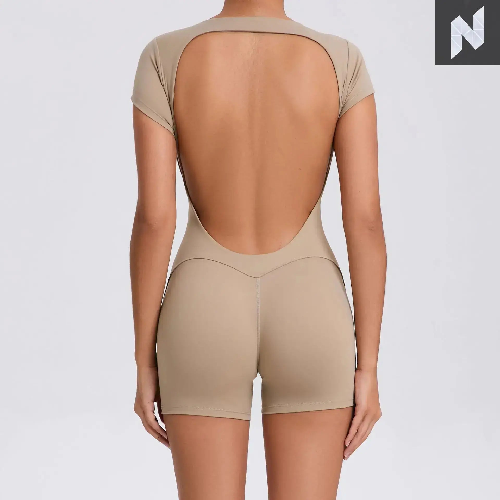 Open Back Yoga Bodysuit - Tight Fit Amor Jewelry Store Store