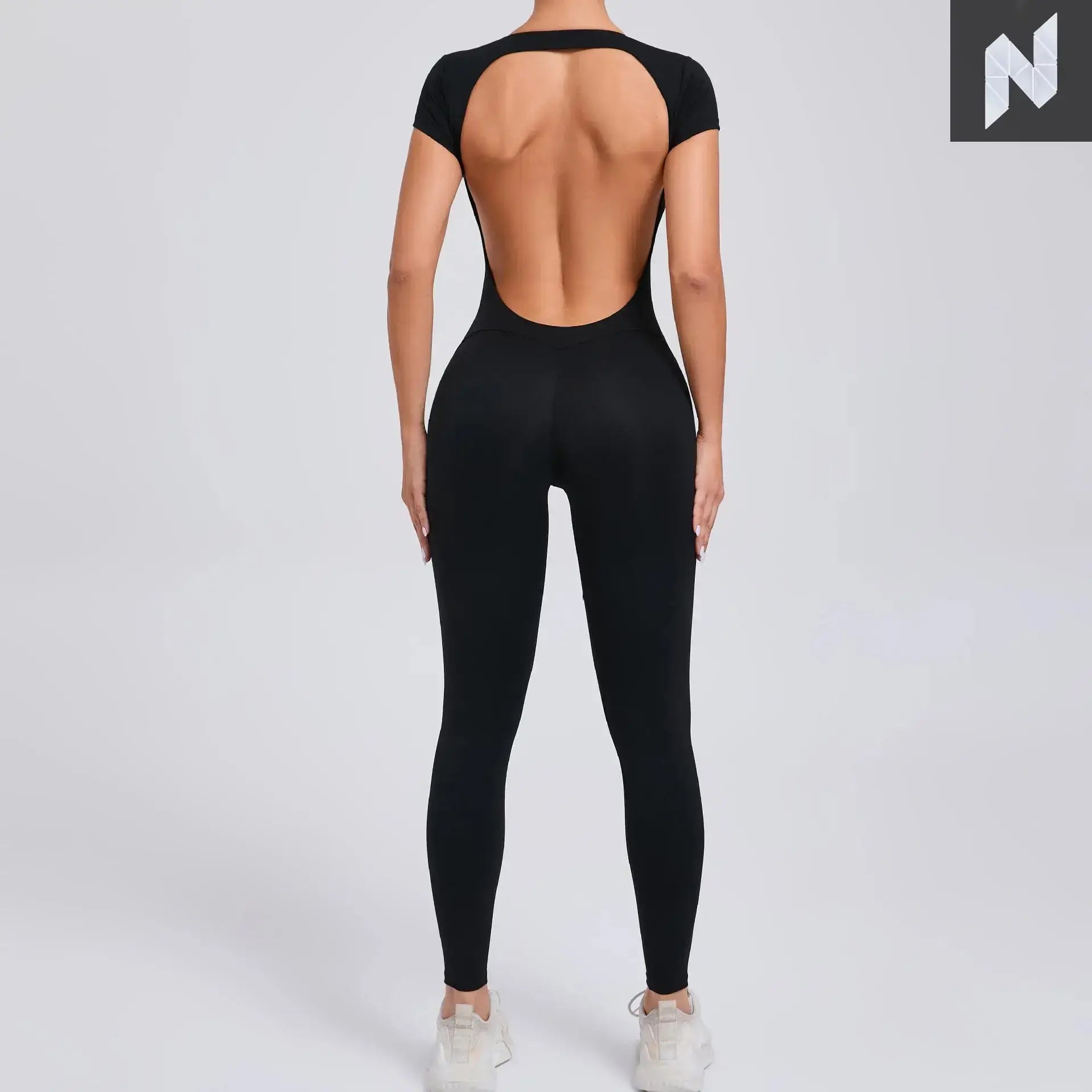 Open Back Yoga Bodysuit - Tight Fit Amor Jewelry Store Store