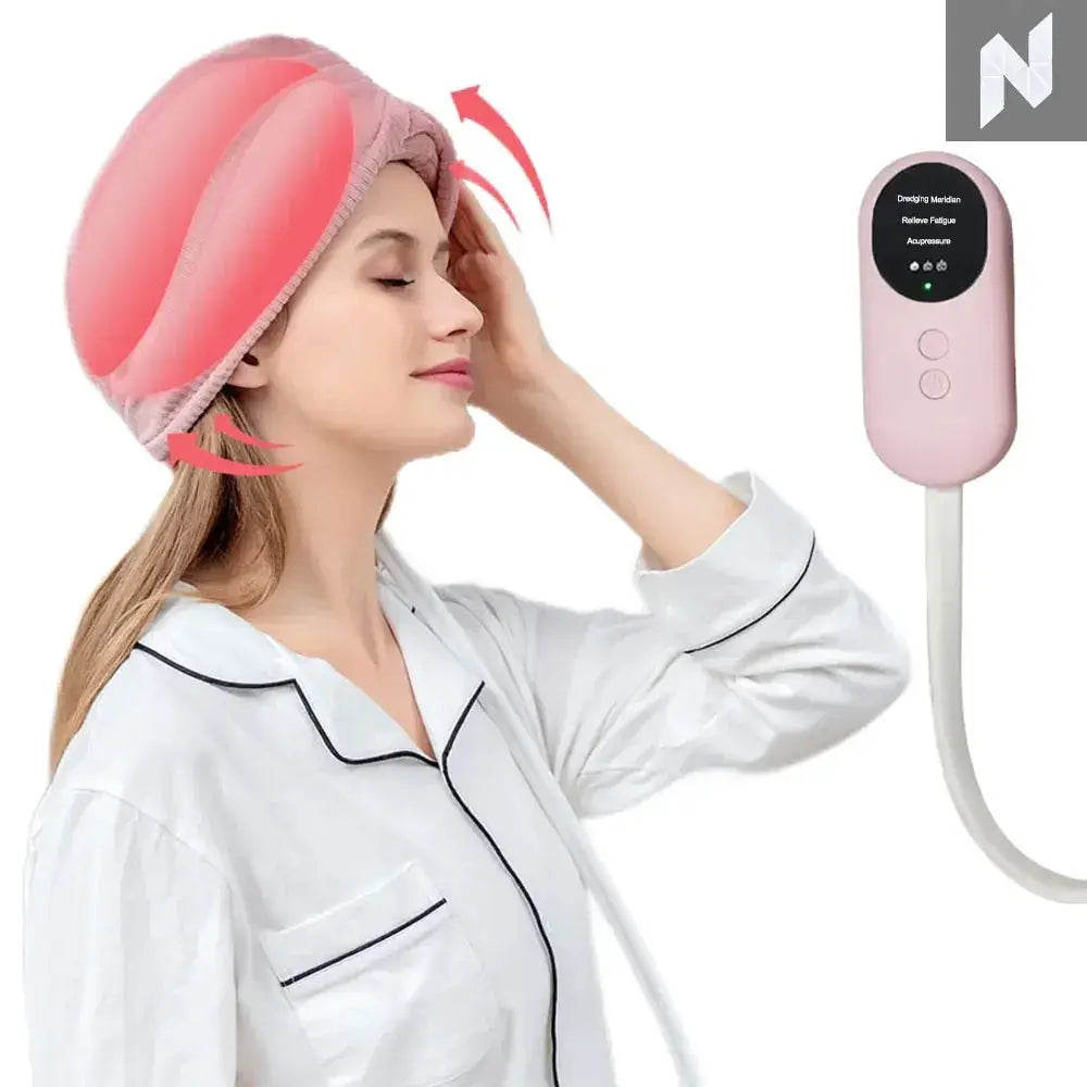 RelaxPro: Heated Air Pressure Head Massager for Ultimate Stress Relief - Novo Style