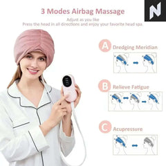 RelaxPro: Heated Air Pressure Head Massager for Ultimate Stress Relief - Novo Style