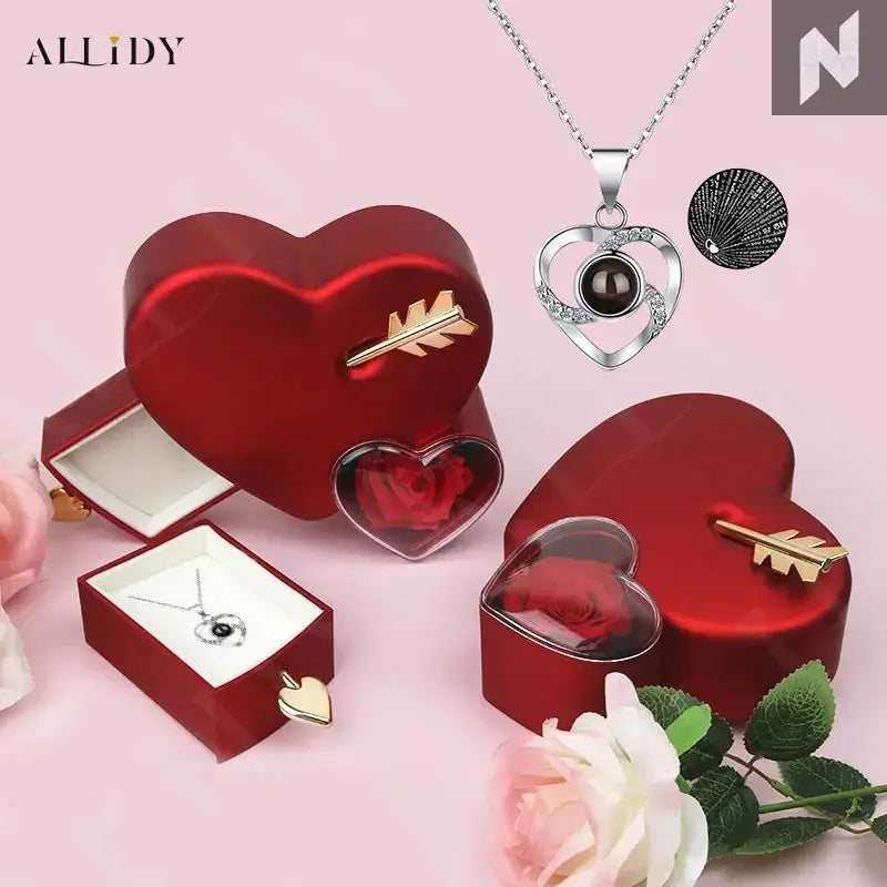 Romantic Heart-Piercing Rose Jewelry Box – A Timeless Valentine’s Keepsake Novo Style Jewelry Boxes