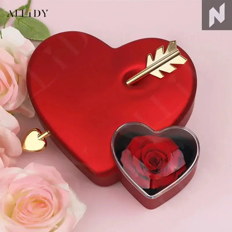 Romantic Heart-Piercing Rose Jewelry Box – A Timeless Valentine’s Keepsake Novo Style Jewelry Boxes