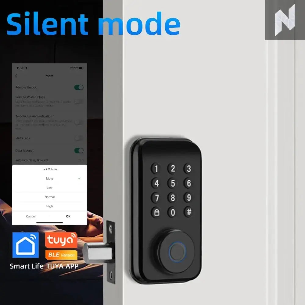 WiFi Smart Lock Pro with Keypad Touch Novo Style Door Knobs & Handles